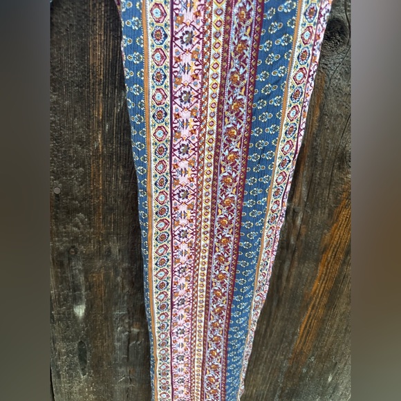 Three Dots Casual Boho Wide Leg Comfy Bohemian Elastic Waist Pants - Picture 12 of 14